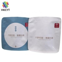 Custom Printing Organic Tea Packaging Stand up Zipper White Kraft Paper Bag