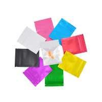 Translucent small Flat pouch matte colored mylar bags 10*15cm 4*6inches