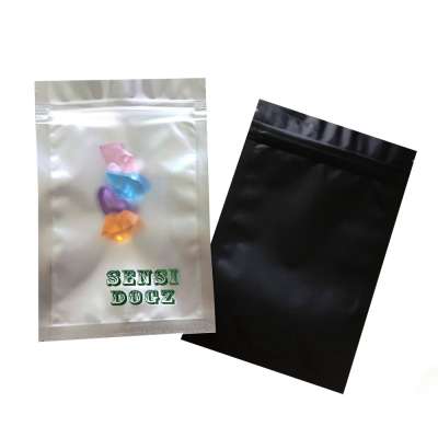 hot stamp printing foil flat custom printed mini ziplock bags