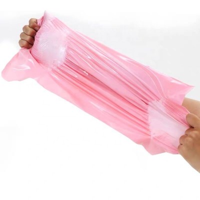 light pink plastic courier mailing bag/courier delivery bag/shipping courier bag