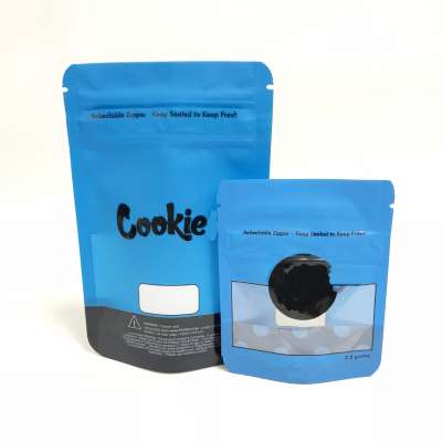 ready to ship matte stand up gummy bear candy cookies smell proof bag packaging 8th 3.5g 7g 28g 1lb