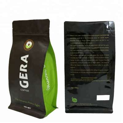 Custom print 100% biodegradable plastic zipper bag for coffee