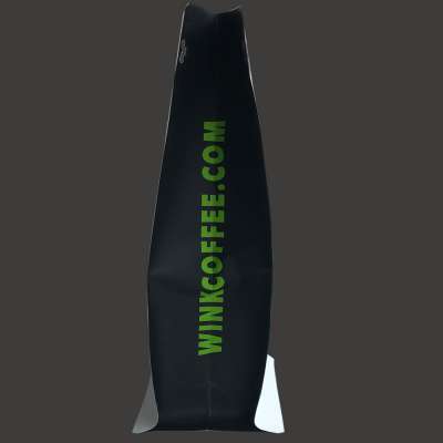 Custom printed zip lock kraft paper coffee bags coffee packing bags with valve